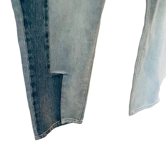 NWT Frame Le Garcon Distressed Straight Leg Mid Rise Plus Size 34 Jeans - Picture 5 of 8